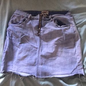 Denim mini skirt